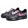Nike Air Force 1 Leather Abrasion Resistant Low top Skateboard Shoes Women's Pink DD8959-001(Team1521-)