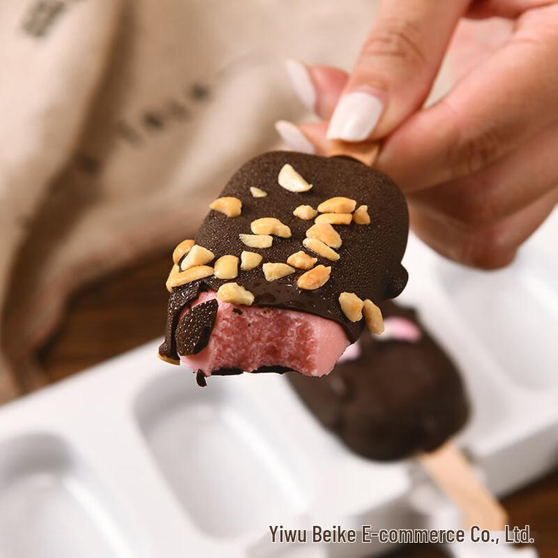 ZISIZ 8-Cavity Silicone Popsicle Mold Set