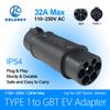 Kolanky EV Charger Adapter Type 1 SAE J1772 To GBT 32A 7.2KW Charging For Electric Vehicle Hybrid Cars