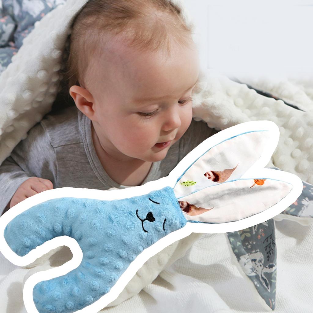 Yumuşak ve Nefes Alabilen Rahatlatıcı Havlu Peluş Bebek Uyku Oyuncağı Beşik veya Bebek Arabalarında Konfor ve Güvenlik için Yatıştırıcı Bebek