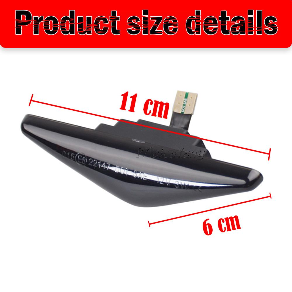 1 Set Led Dynamic Side Marker Turn Signal Light For Ford MONDEO 2000-2007 MK3 FOCUS MK1 1998-2004 Sequential BlinkerTurn Signal 2