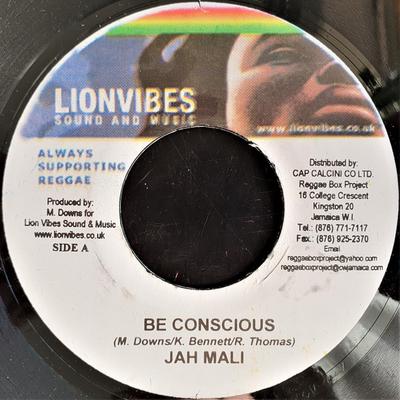 7inch Record JAHMALI - Be Conscious NONE Lionvibes Sound 2005 Jamaica Reggae, Ska & Dub Used
