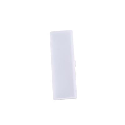 1Pc School Office Simple Matte Transparent Plastic Box Frosted Pink Green White Pens Storage Stationery Supplies Pencil Cases