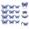 12 Count 3D Hollow Butterfly Wall Stickers for Event Decoration in Multiple Sizes