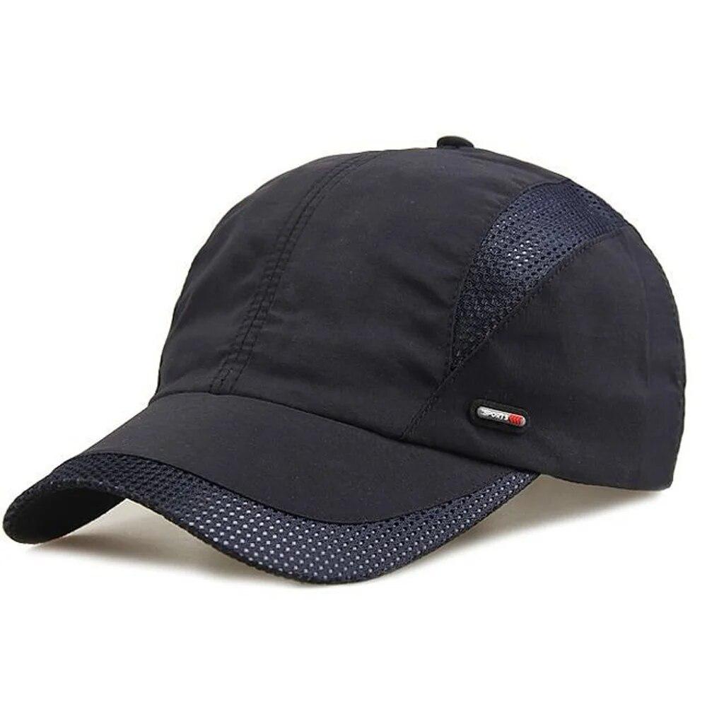 

Быстросохнущая бейсболка, спортивная сетчатая дышащая шляпа для мужчин, портативная, для пешего туризма, рыбалки, солнцезащитный берет для гольфа, регулируемая кепка