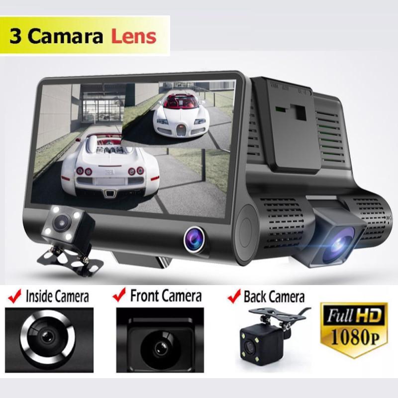 1080p In 4 Car Camera Recorder Dual Front And Rear Dash Night Cam