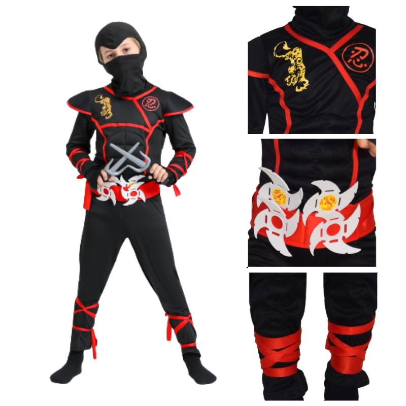 Nový Halloweenský Cosplay Anime Kostým Pro Děti Samurajský Kostým Ninja Oblečení Od Yixi Apparel Vhodný Pro Divadelní Představení
