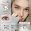 FUNSACHY 2pcs Blue Contact Lenses for Eye Natural Beauty Colorful Lense Beauty Cosmetics Pupils Yearly Use