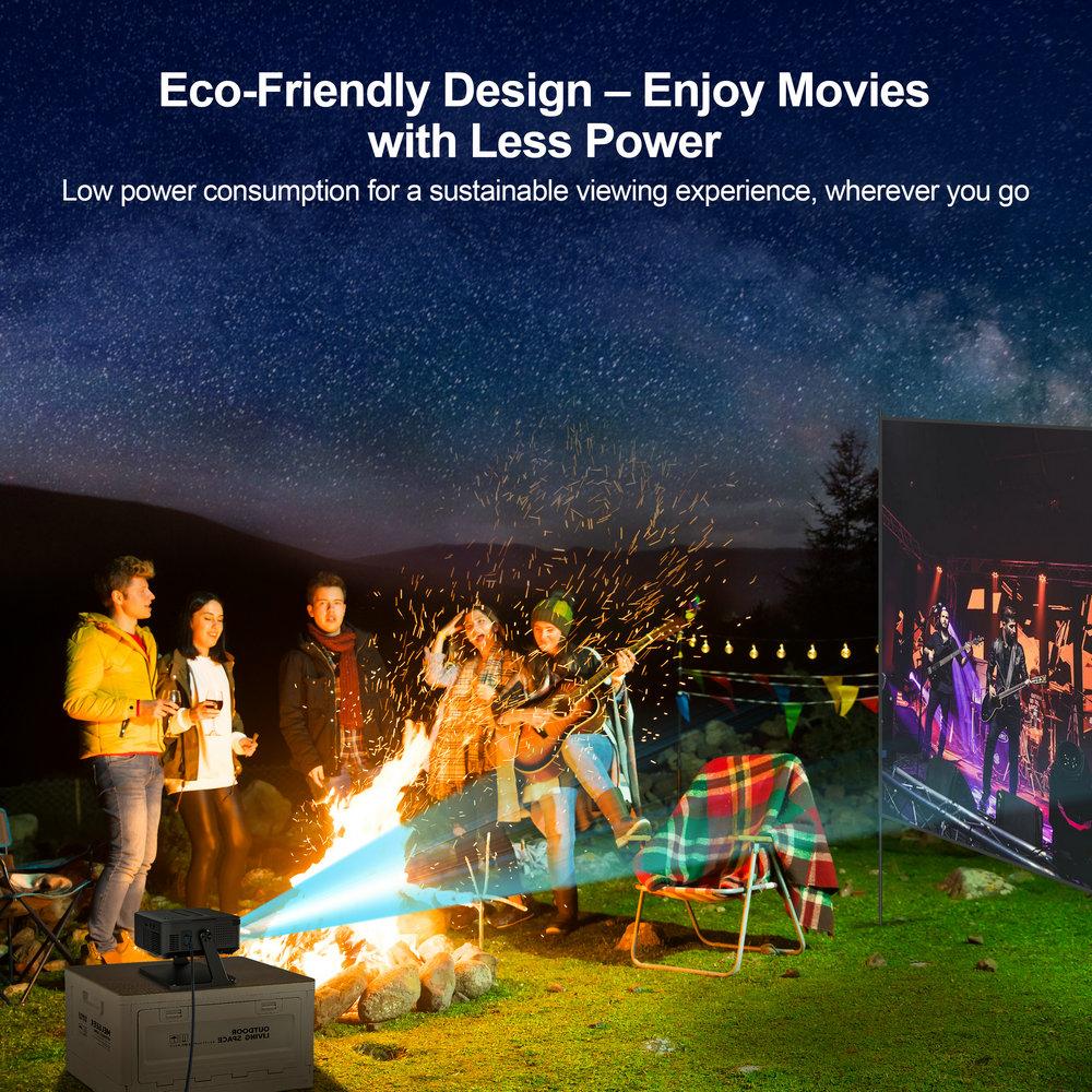 2025 Ny Bærbar Android 11 Free-style WIFI LED Hjemmekino Film Spill Projektor