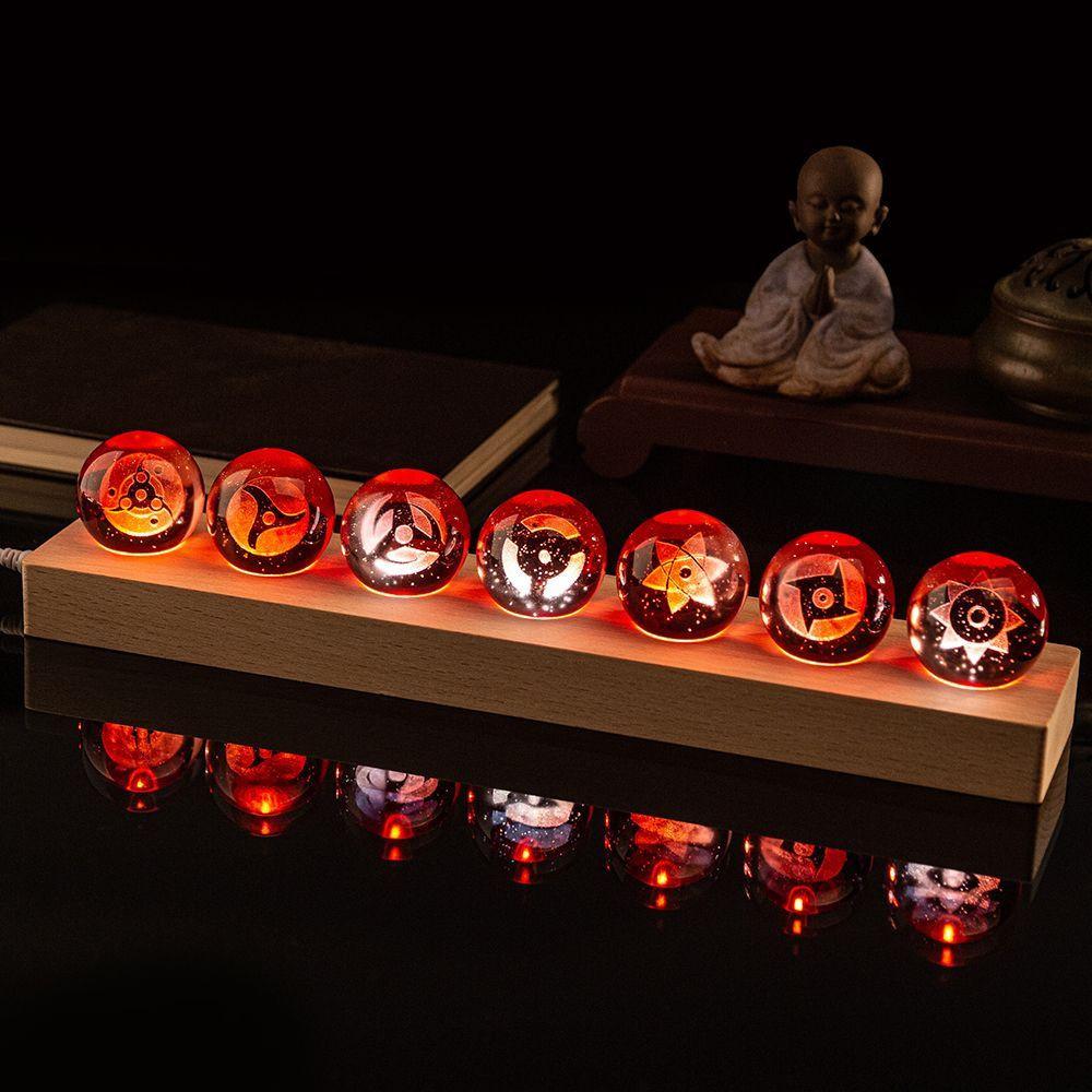 Crystal Ball Night Light Birthday Gift for Naruto Fans Game Room Decor