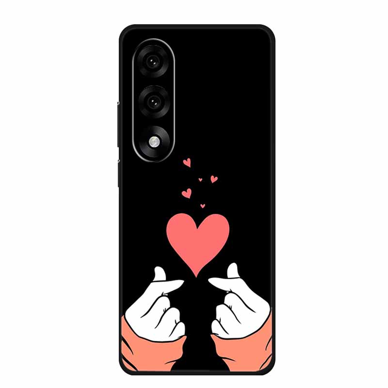 Case For OnePlus Nord 5 Case One Plus Nord 5 Nord5 Cartoon Cat Black Silicone Soft Back Cover For OnePlus Ace 5 Ultra Phone Case