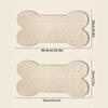 Funny Bone Shapes Silicone Dog Feeding Mat Non-Slip Waterproof Washable Pet Placemat with Powerful Suction Perros Accesorios