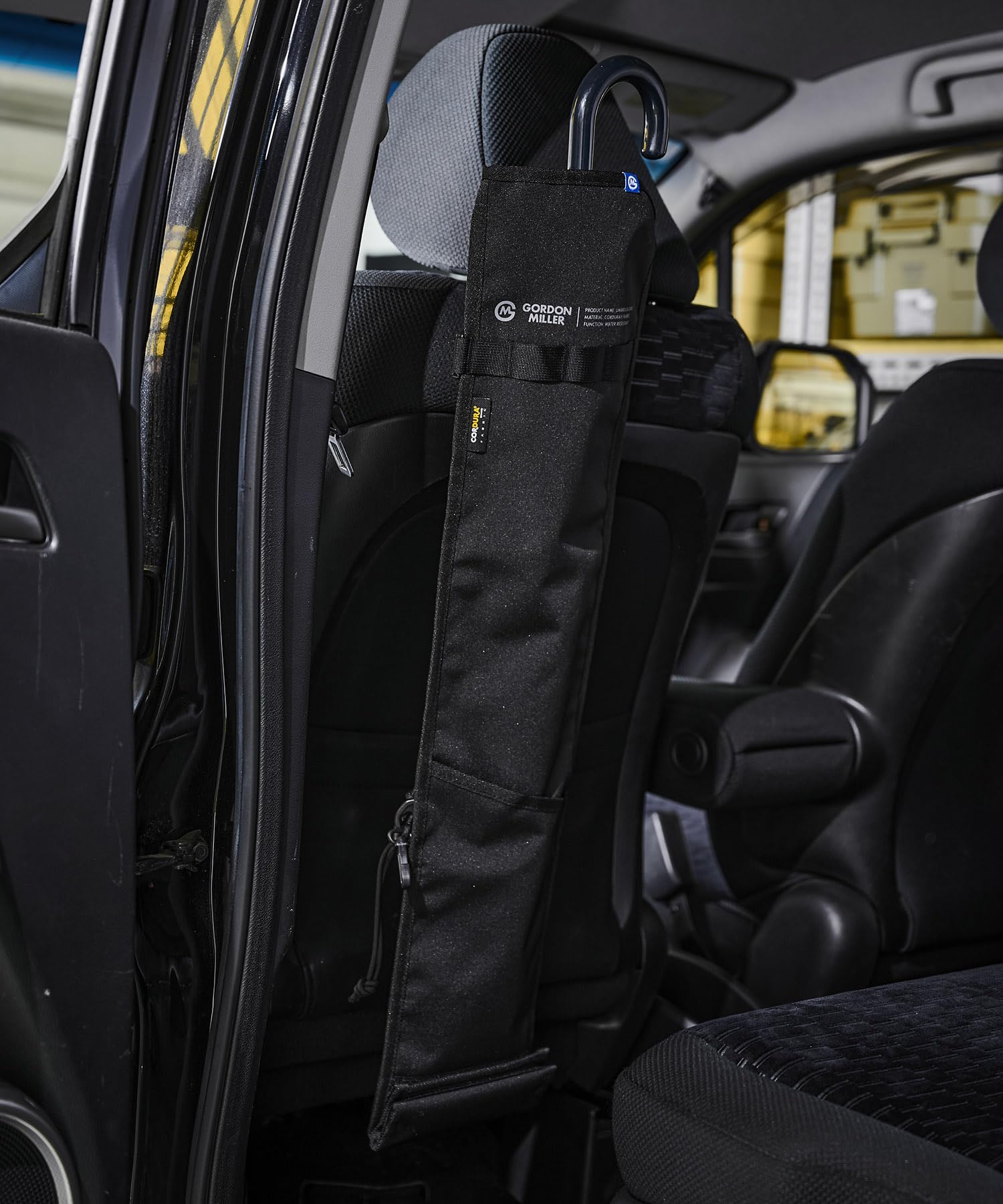 

GORDON MILLER Car Cordura Seatback Umbrella Case, Water-Repellent, Holds 3 Umbrellas, with Drainage, Black, 1646564