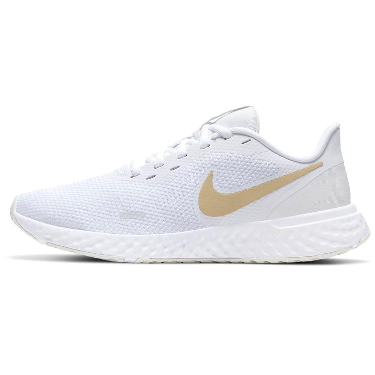 (WMNS) Nike Revolution 5 White/Gold Women s BQ3207-108 EU 35.5