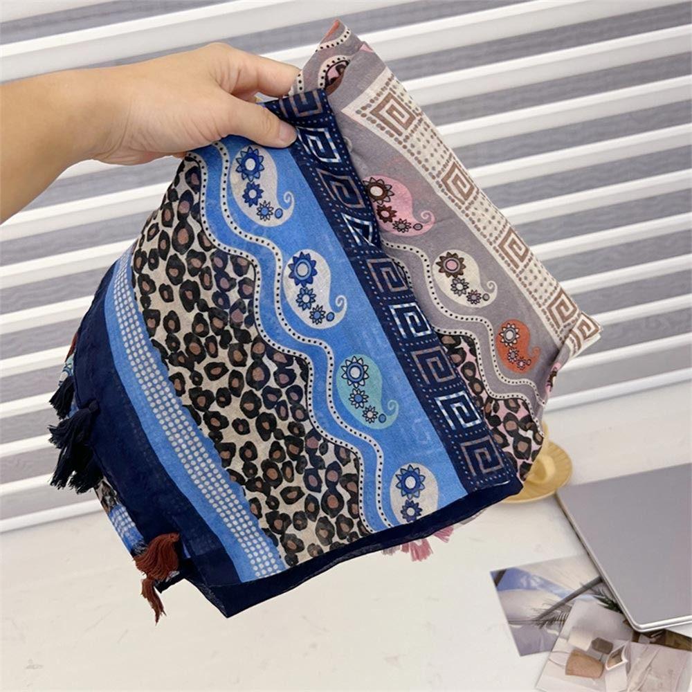 Cashew Print Women Tassel Scarf National Style Bohemian Shawl Fashion Travel Scarves  Winter Warm