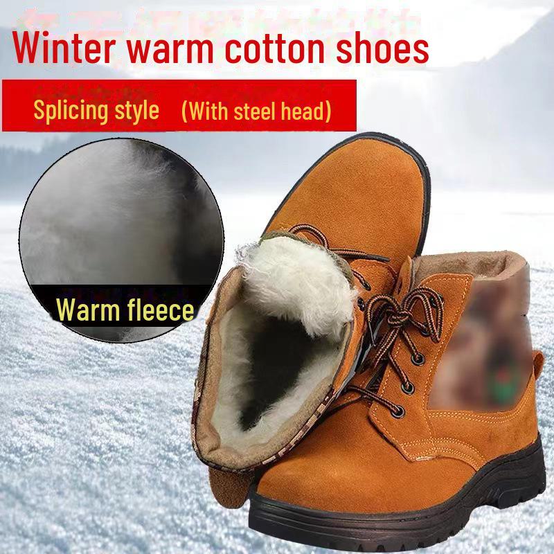 

Мужские зимние шерстяные ботинки для снега — теплые, толстые, устойчивые к холоду ботинки Martin для ношения на открытом воздухе 40