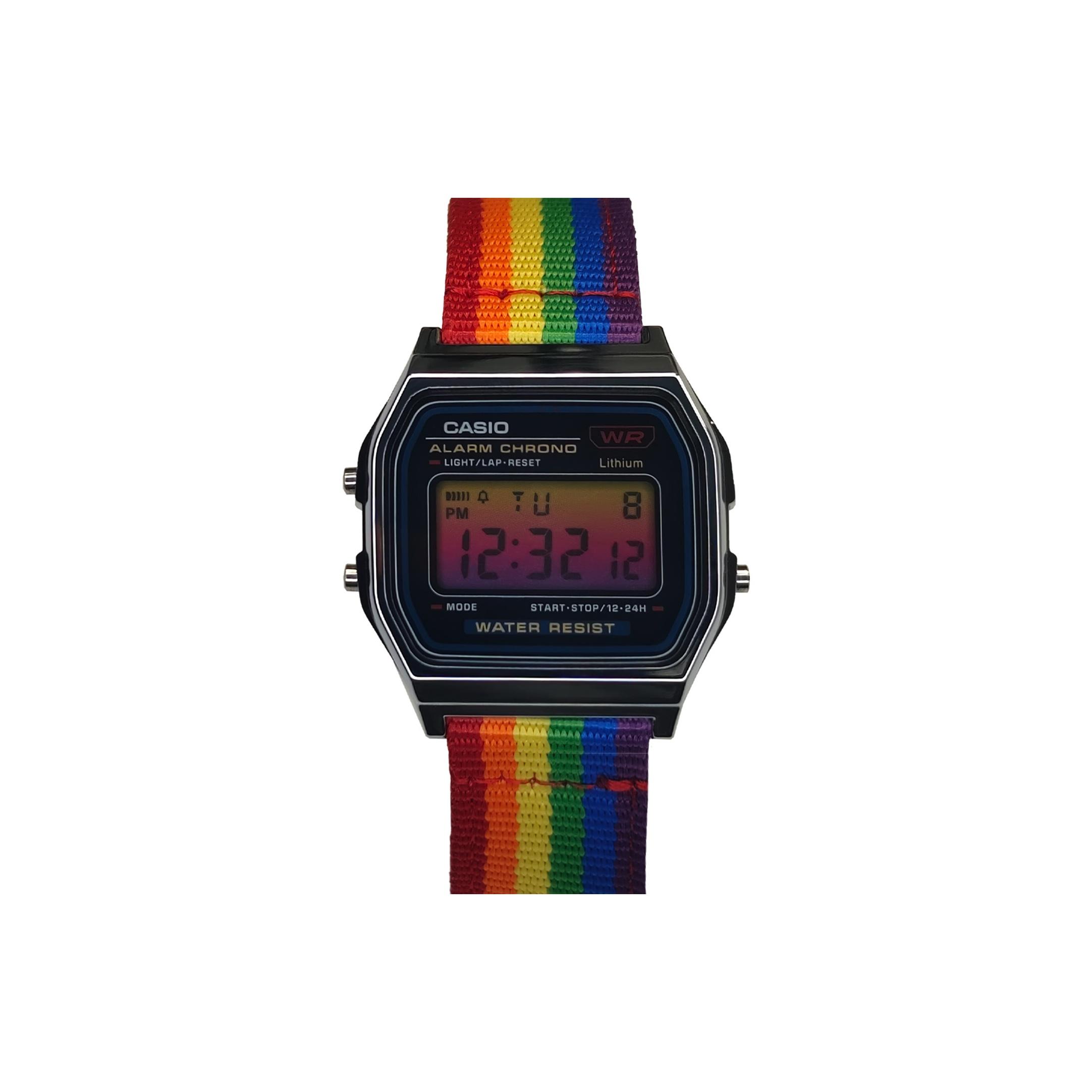 CASIO Unisex YOUTH Black Watch A159WA-N1D(Watch3--) Regular Watch Box