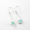 Amazonite Gemstone 925 Sterling Silver Jewelry Handmade Women Earrings 1.76" EE-126-24