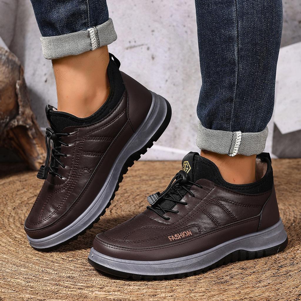 Vinter Nya Herrars Halkfria Bomullsskor Utomhus Casual Varma Bekväma Bomullsskor Hållbara Fri Frakt Herrars Bomull