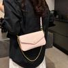 Textured envelope small bag women's 2026 new popular niche simple messenger bag fashionable small square bag