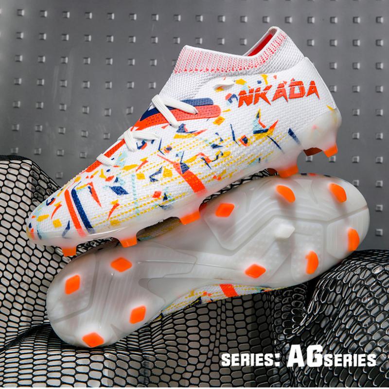 

Модные футбольные бутсы унисекс, футбольные бутсы, футбольные ботильоны, молодежные тренировочные кроссовки, спортивная обувь на открытом воздухе, Роналду, большие размеры 32-45 35 белый