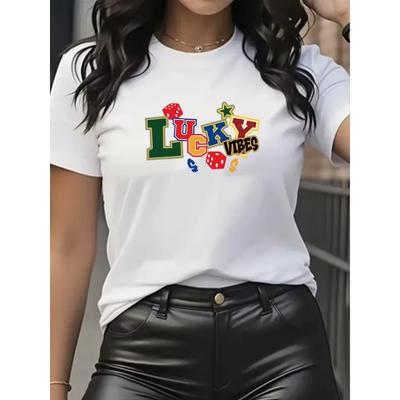 Womens Tshirt Fashion Printed FeUnisex Short Sleeve Classic Style Pullover Shirts Summer Clothing Y2k Top Harajuku Women Clothes