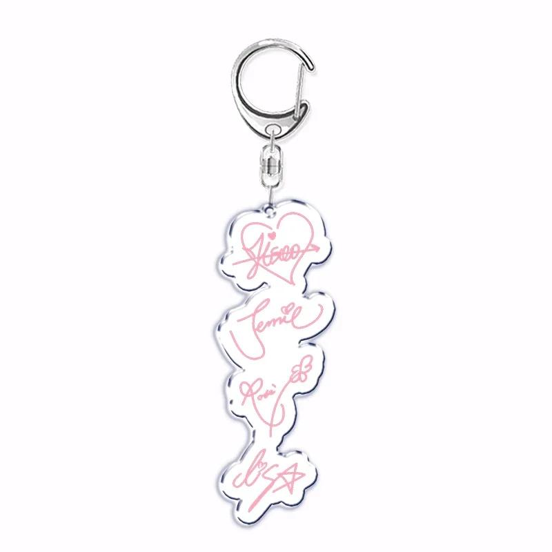 Hot Popular Korean Fashion Kpop Girls Band Keychain for Women Man Bag Accessories Bag Key Chain Ring Keychains Jewelry Fans Gift