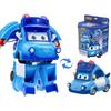 ABS Gogo Bus Transformation Vehicle 3 Changeable Face Expression Action Figures Deformation Ambulance/Police/Fireman Slide Toys