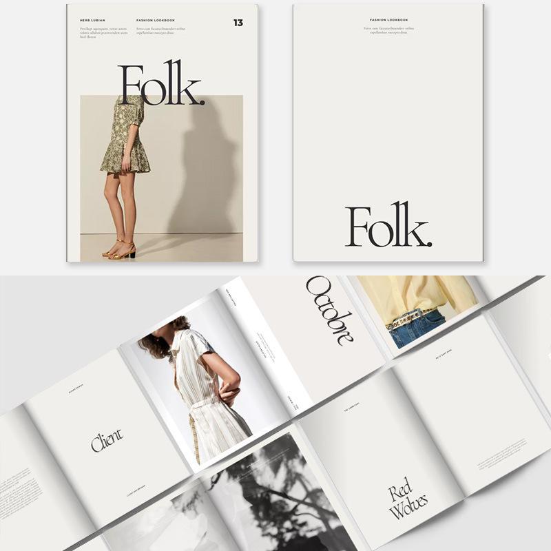 İngiliz Tarzı Defter: Moda Dergisi Kapak ve Sahne Düzeni Aksesuarı