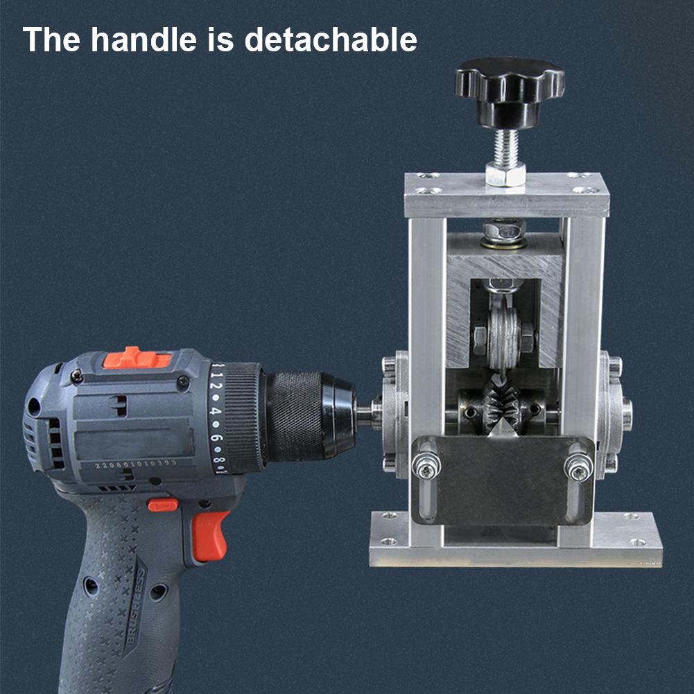 Double Drive Manual Wire Stripper Machine Compatible with Hand Drill 1-21mm Cable Efficient Portable for Scrap Copper Recycling