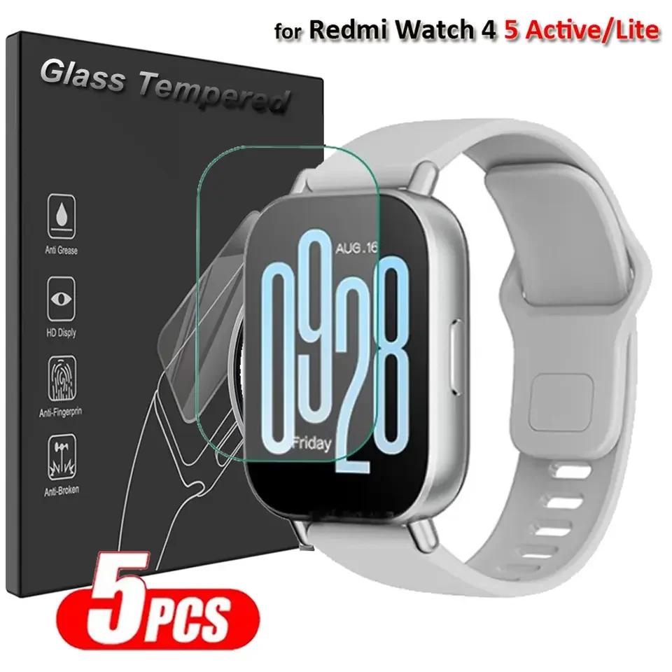 Tempered Glass for Xiaomi Redmi Watch 5 3 Active Lite Smart Watch Screen Protector Anti-Scratch Mi Redmi Watch 4 Prottiecve Film