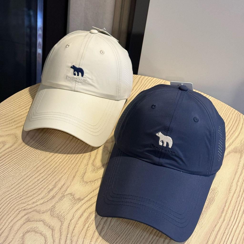 Spring and Summer New Simple and Fashionable Versatile Quick-drying Cap Polar Bear Sunshade Baseball Cap Tide