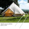 4PCS U Shaped Nail Tent Nails Ground Staple Stainless Steel Garden Pegs Securing Lawn Supplies