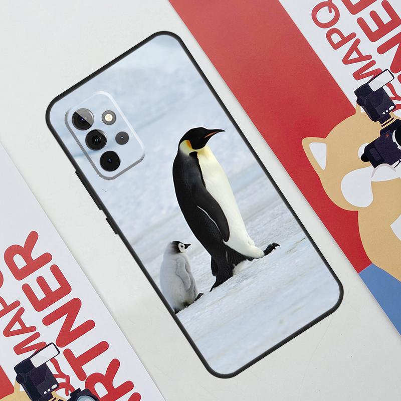 Penguin Snow Arctic Cute Animal Phone Case For Samsung Galaxy A53 A33 A23 A13 A52 A32 A22 A12 A51 A71 A14 A24 A34 A54 A21S