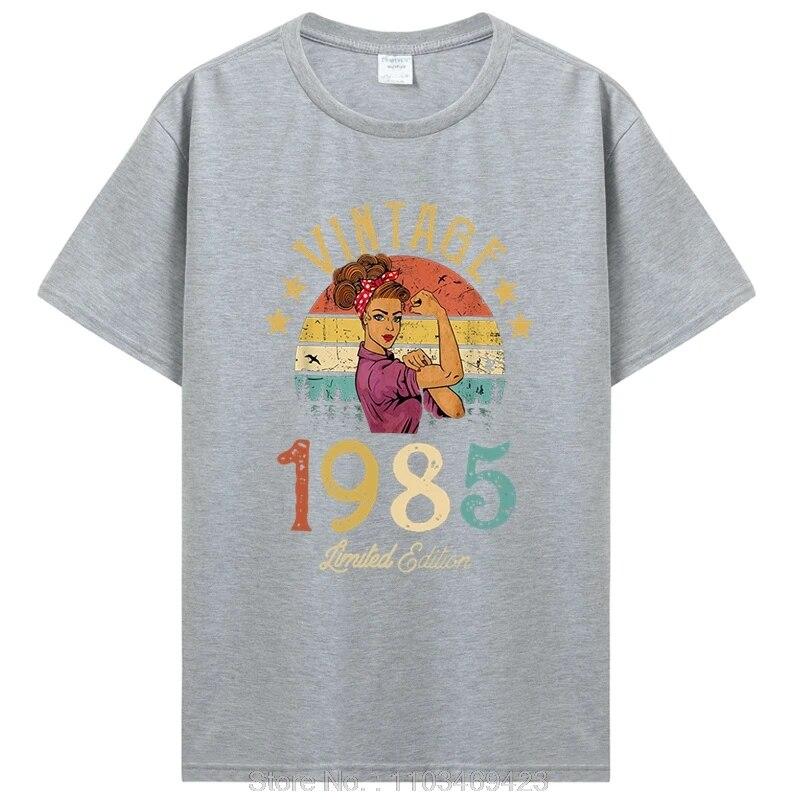 Funny Classic 1985 Original Vintage T Shirt Summer Graphic Unisex Cotton Tshirt Streetwear Birthday Awesome T-shirt Clothing