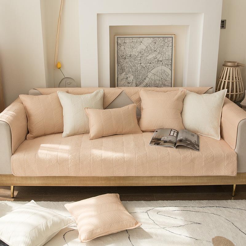 Foreign Trade Pure Cotton Four-Season Universal Non-Slip Sofa Cushion Fashionable Modern Simple Living Room Cover Washed Sofa Cushion