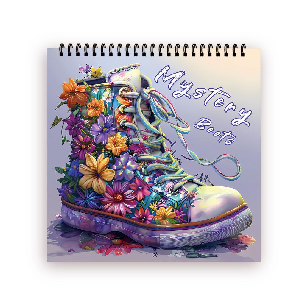 Spiral Colouring Book 30 Sheets 8.3x 8.3 Inches 100gsm Thick Paper, For Relief, Anxiety, Perfect for Many Holiday Gifts