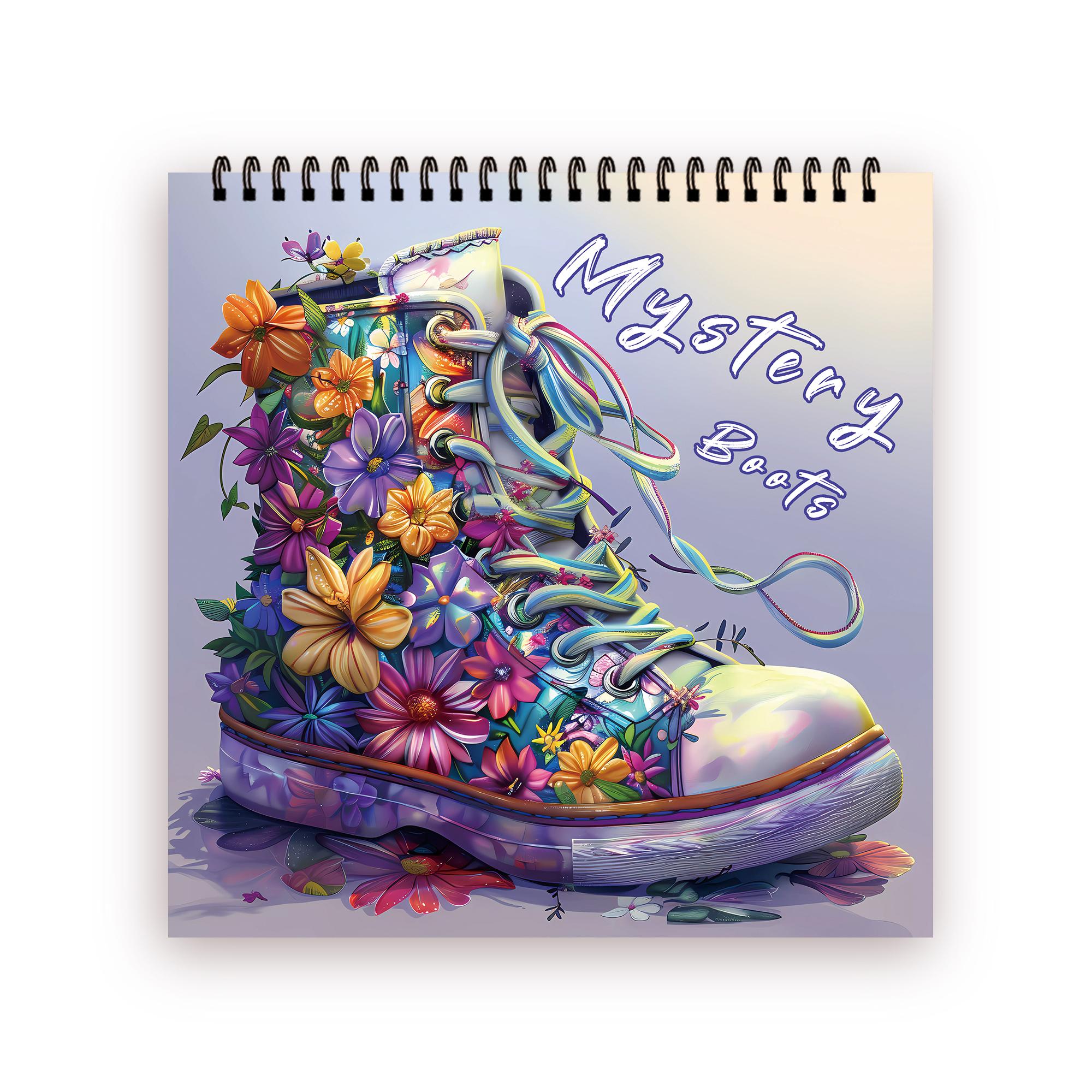 

Книжка-раскраска на спирали 30 листов 8,3x 8,3 дюйма Плотная бумага 100 г/м², Для снятия стресса, Тревоги, Идеально подходит для многих праздничных подарков фиолетовый