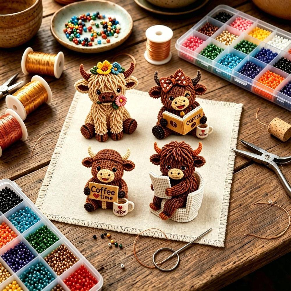 Kit de Animales con Cuentas 3D Cuentas Pequeñas Kit de Animales Forma de Animal Kit de Arte con Cuentas Hecho a Mano Kit de Manualidades con Cuentas DIY Decoración del Hogar