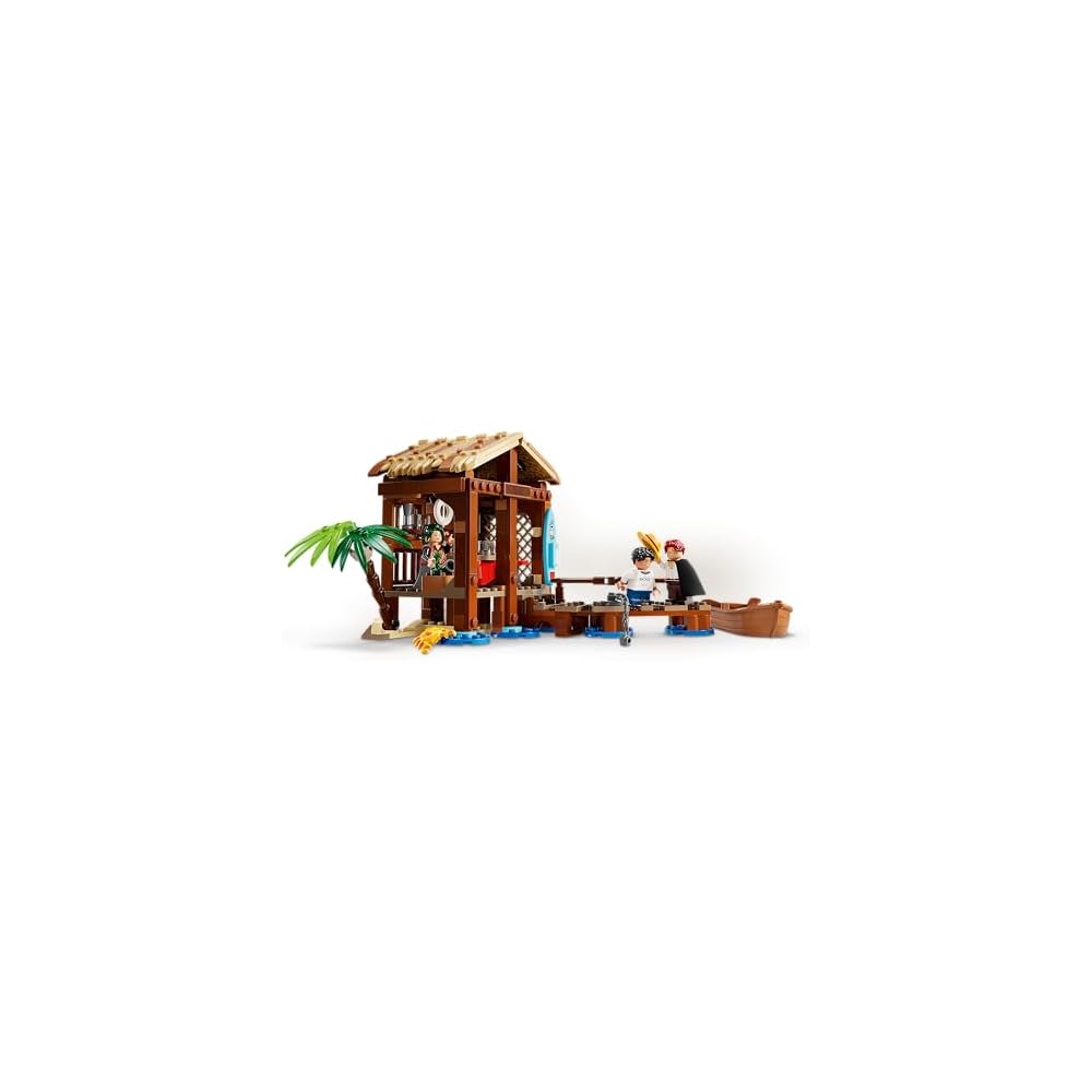 LEGO One Piece Shanks Red Hair Devil Fruit Figure with Straw Hat Toy for Kids Ages 8-10