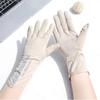 Non-slip Sunscreen Gloves Thin UPF 50 Gloves Fashion Finger Touch Screen Gloves  Summer