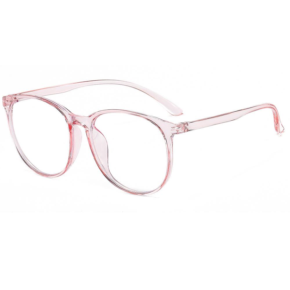 Fashion Anti-Blue Light Literary And Retro Flat Glasses Round Frame Glasses Can Be Equipped With Myopia Glasses Frame