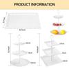 3 Tier Cupcake Stand Plastic Tiered Serving Stand Dessert Tower Tray for Tea Party Baby Shower Wedding Christmas Party