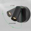 1Pc No Punching and No Wiring At The Bedside, Modern Simple Magnetic Attraction Adjustable Angle Small Spotlight Night Light