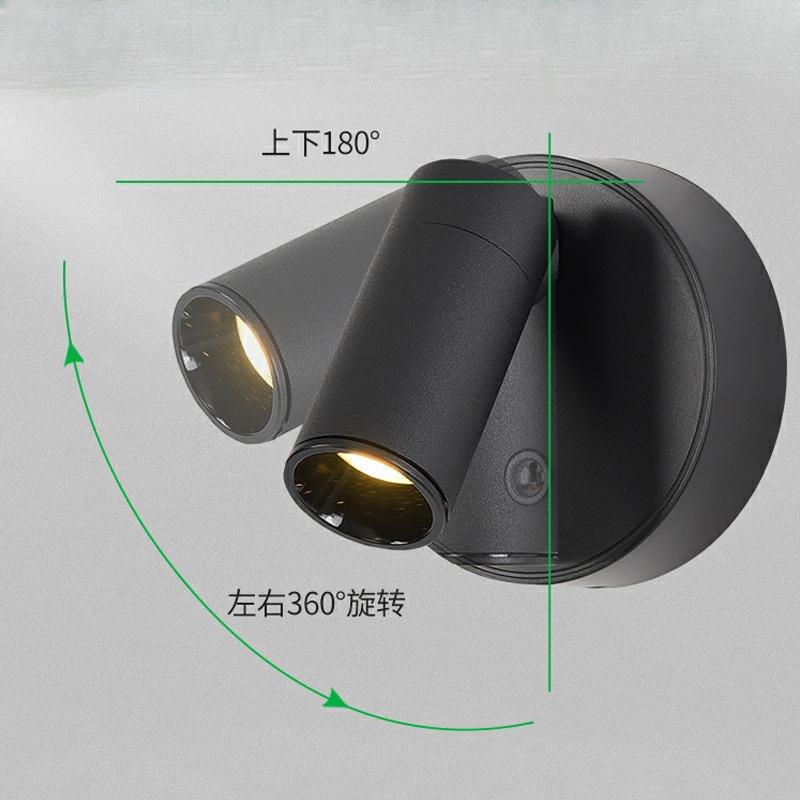 1Pc No Punching and No Wiring At The Bedside, Modern Simple Magnetic Attraction Adjustable Angle Small Spotlight Night Light