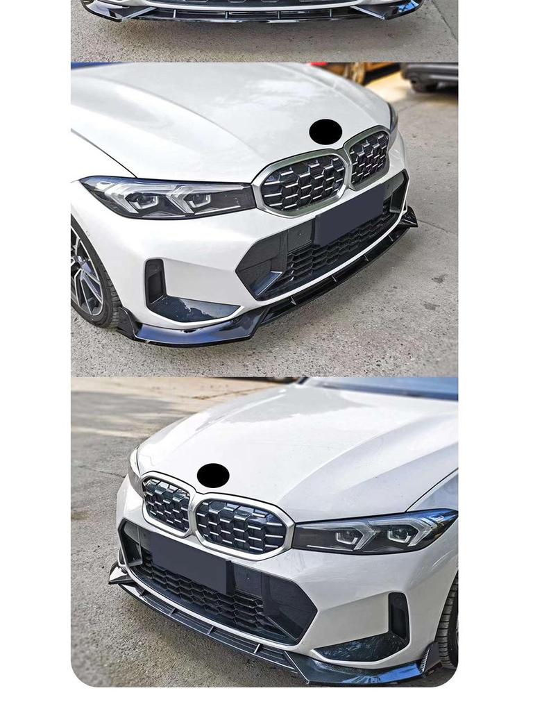 BMW 3 Series G20/G28 LCI Black Warrior Front Lip Carbon Fiber Spoiler Body Kit