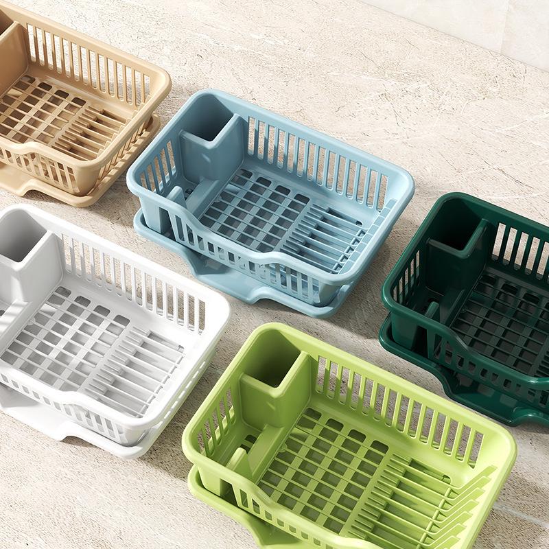 Extra Large Plastic Kitchen Dish Rack with Drainage