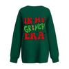 Women's Casual Fashion Long Sleeve Christmas Printed Round Neck Sweatshirt Top