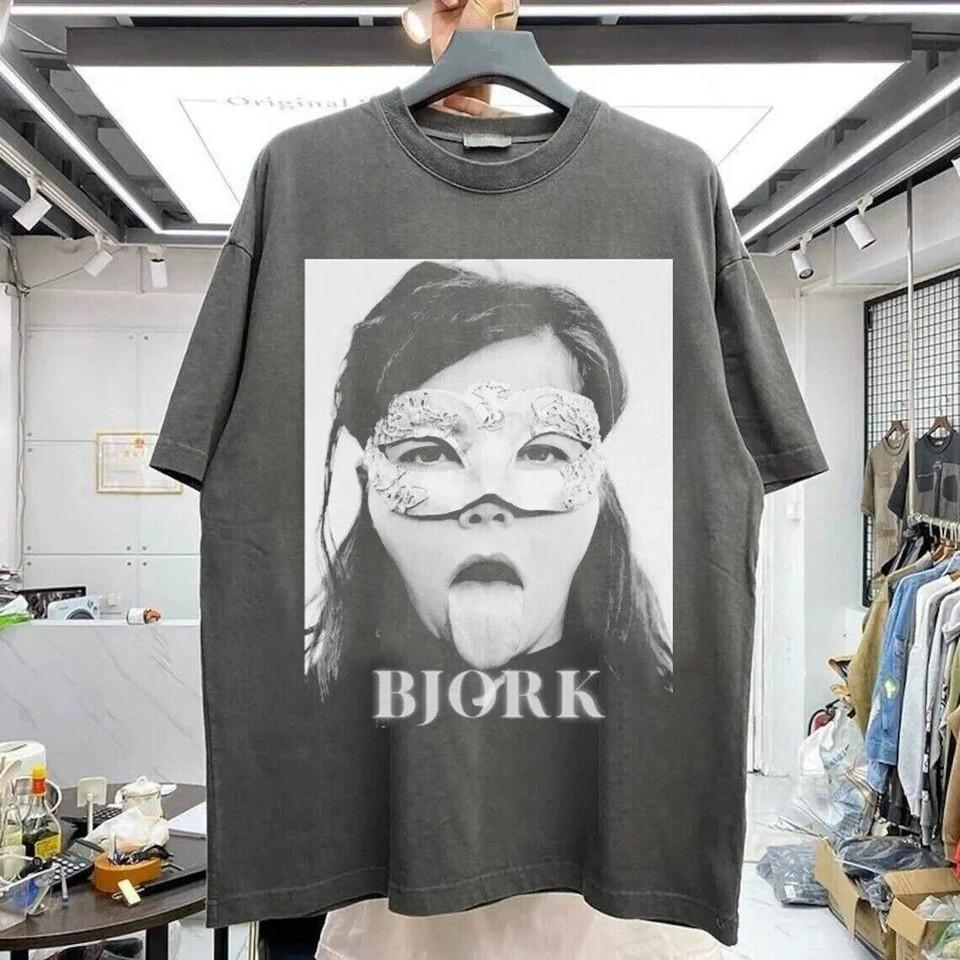 Bjork Tshirt Homage Bjork Band Short Sleeve Unisex Tshirt Reprint Unisex T-Shirt XXXXL