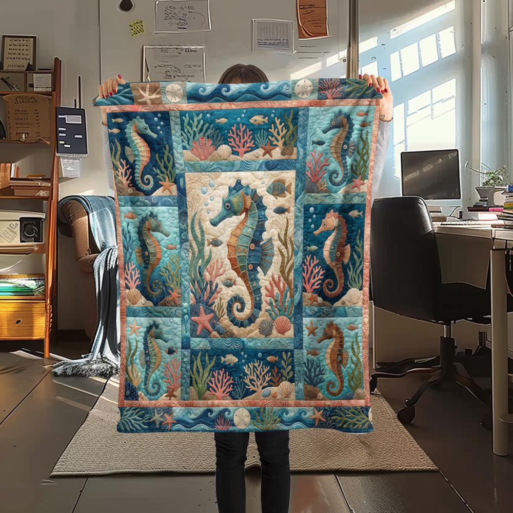

Fabric animal panda seahorse Print Flannel Blanket High quality Comfortable for All Seasons Home Decor Warmth and Comfort Perfect for Christmas Gifts 80cm x 120cm
